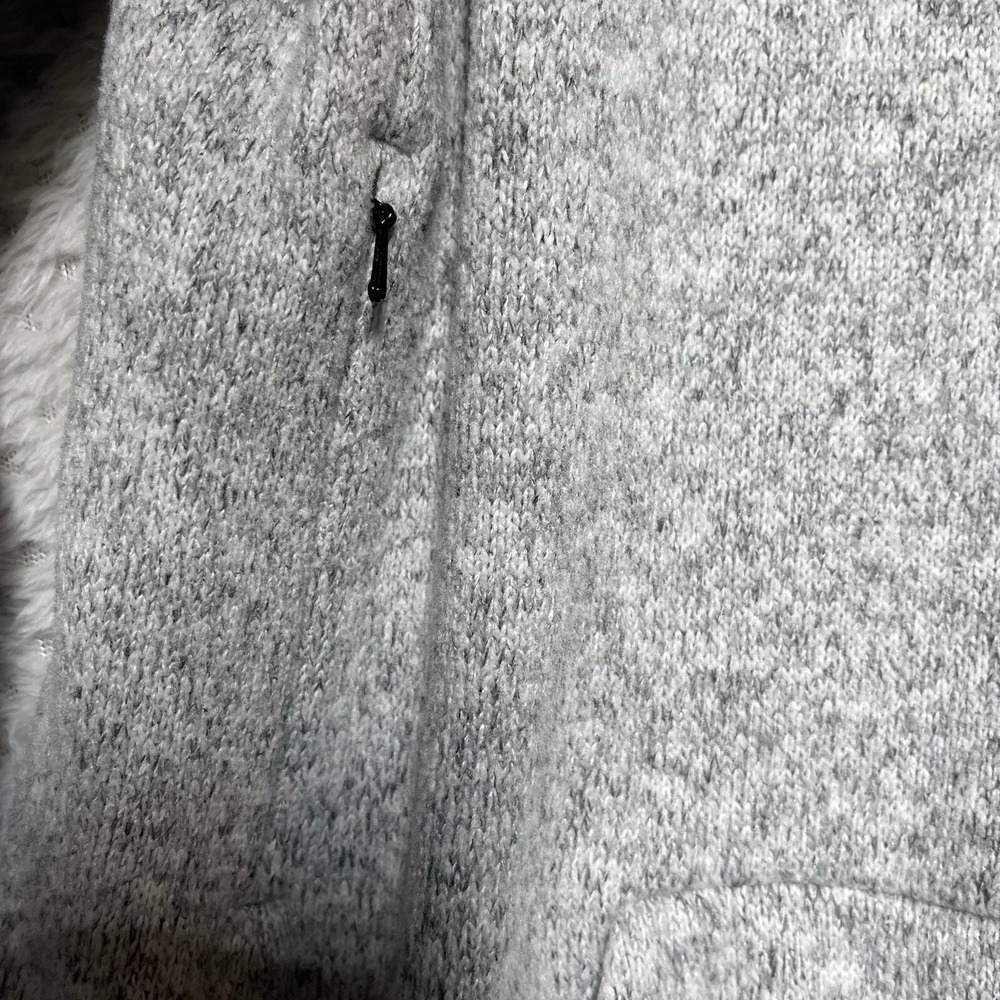 Nike Gray Therma-Fit Knit Hoodie Pullover Black Swoosh Logo Hooded‎ Size Medium - Picture 6 of 13
